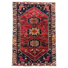 Handmade Tribal Persian Wool Pile Rug – 7.8’ / 5.2’ Perfect Condition