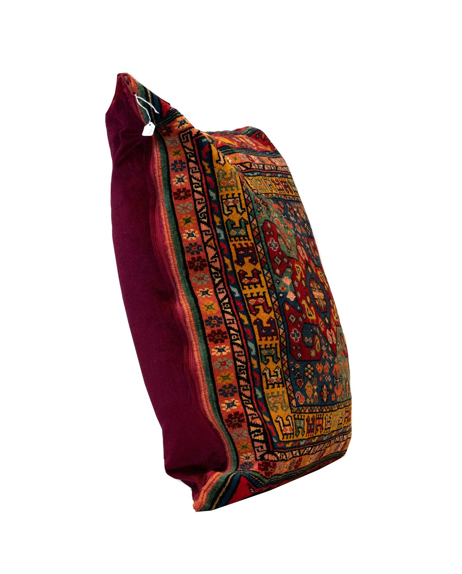 Hand-Crafted Handmade Tribal Pillow Cover, Traditional Pillow Carpet Floor Cushion