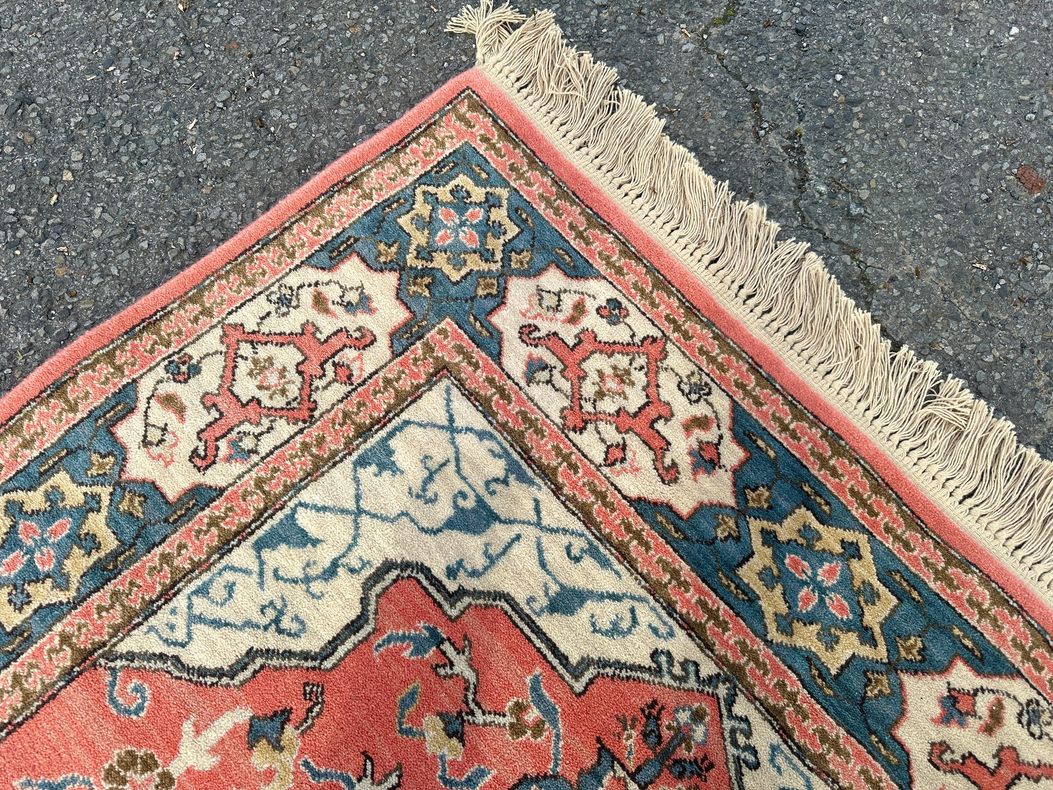 Tapis turc Bergama Karastan fait main des années 1980 - W5234 en vente 5