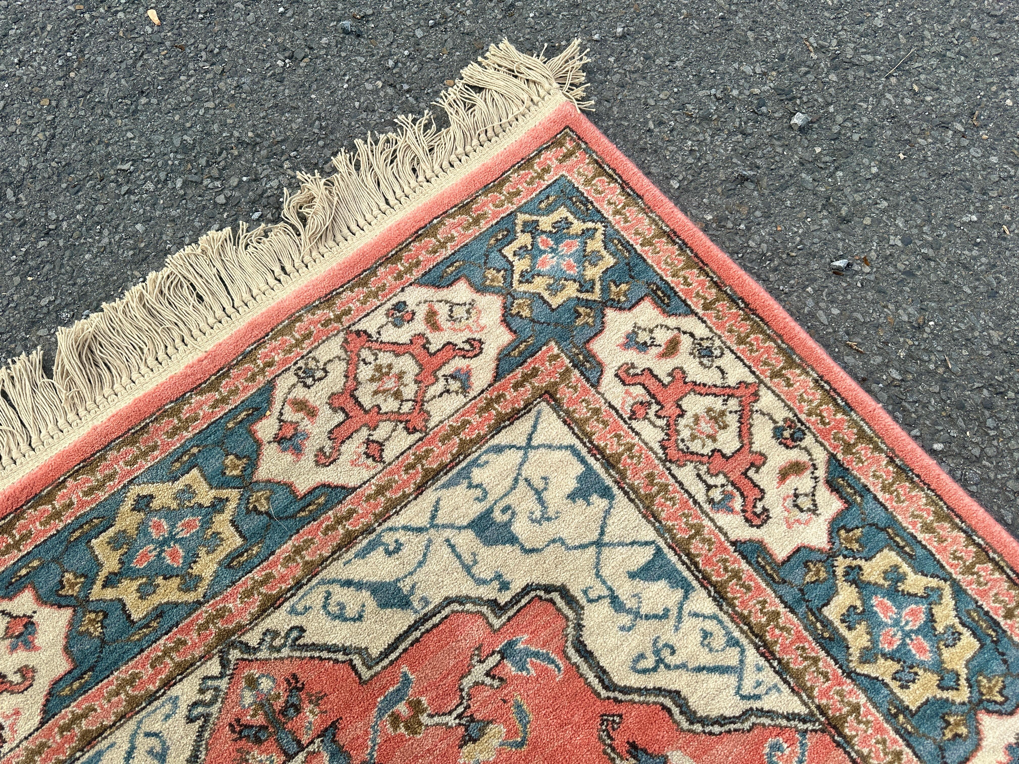 Tapis turc Bergama Karastan fait main des années 1980 - W5234 en vente 6