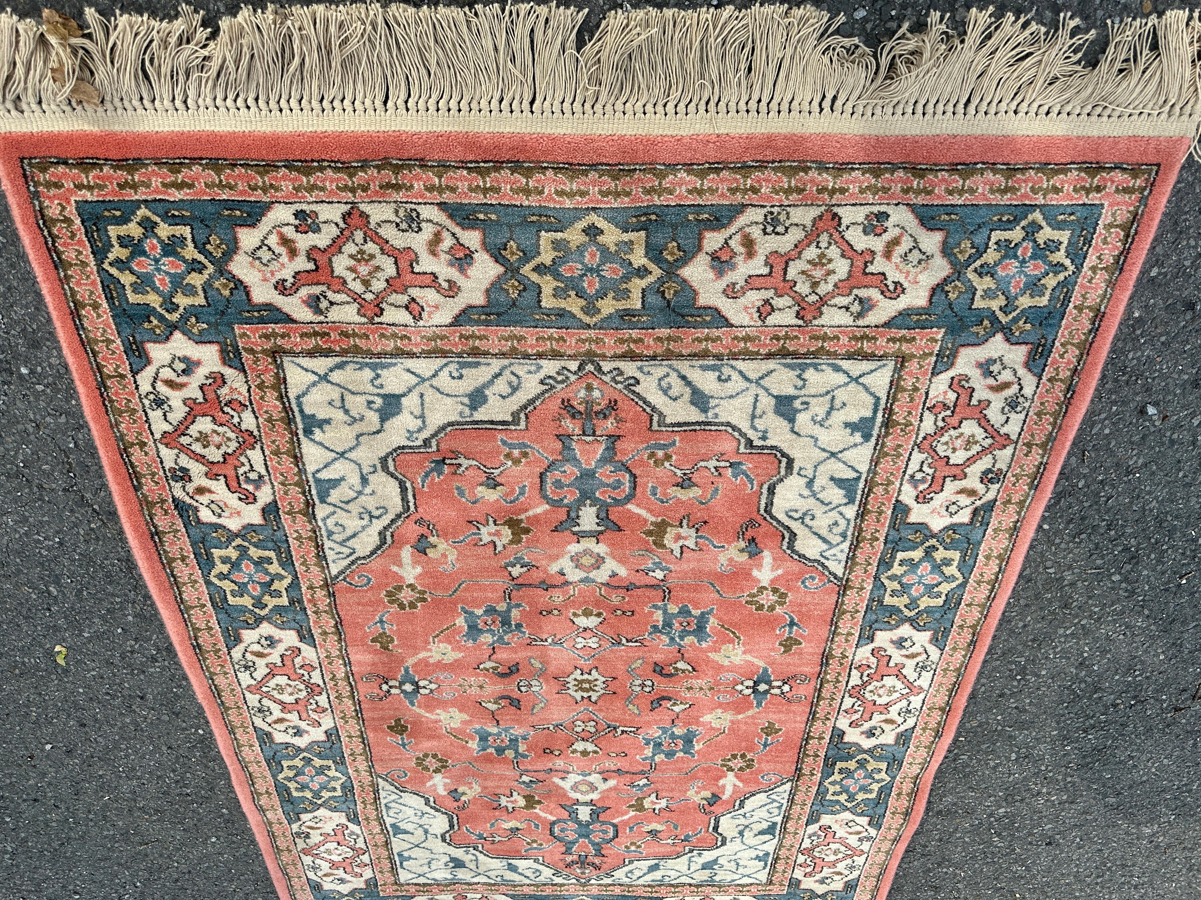 Tapis turc Bergama Karastan fait main des années 1980 - W5234 en vente 10