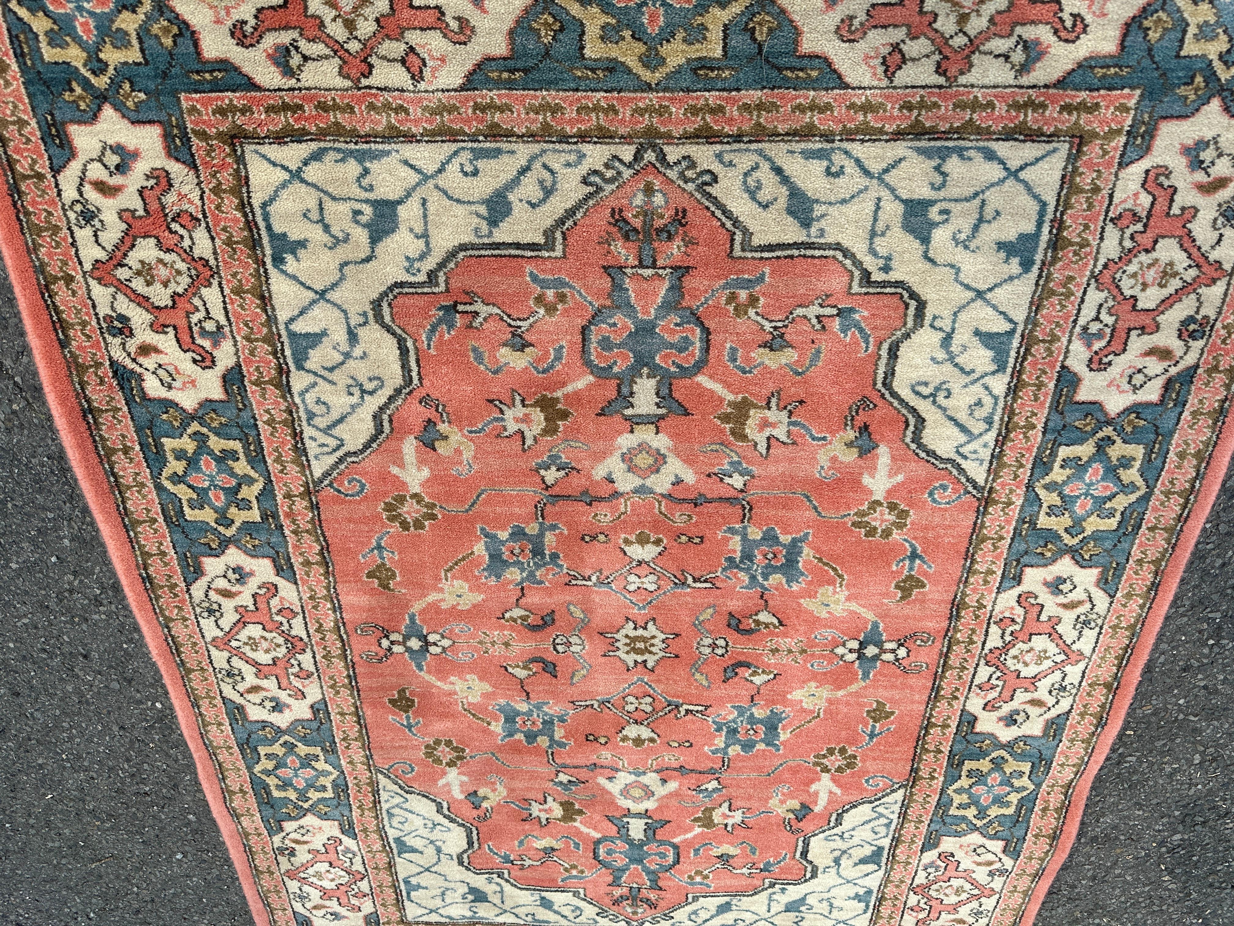 Tapis turc Bergama Karastan fait main des années 1980 - W5234 en vente 11