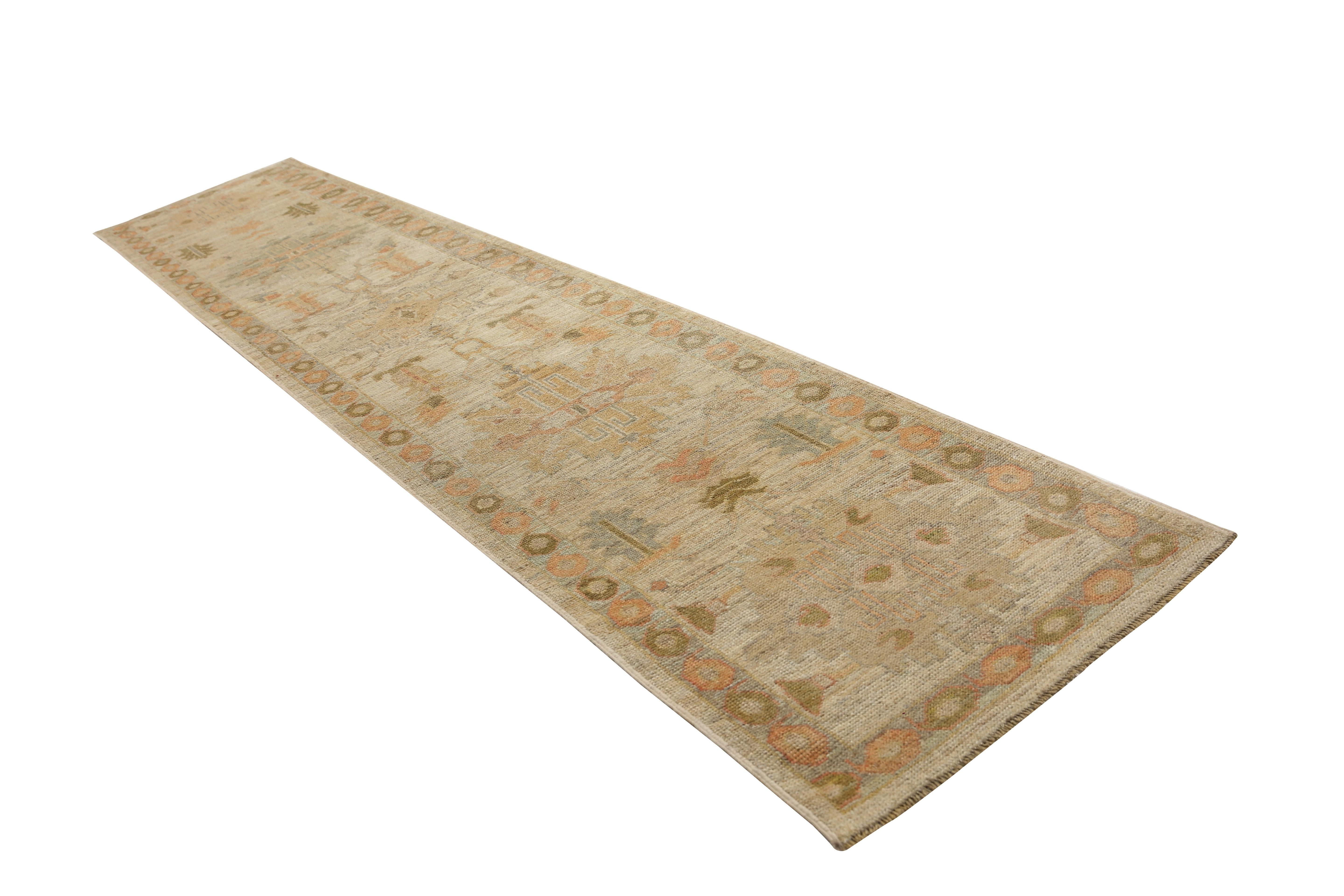 Tappeto Oushak Runner turco fatto a mano in vendita 2