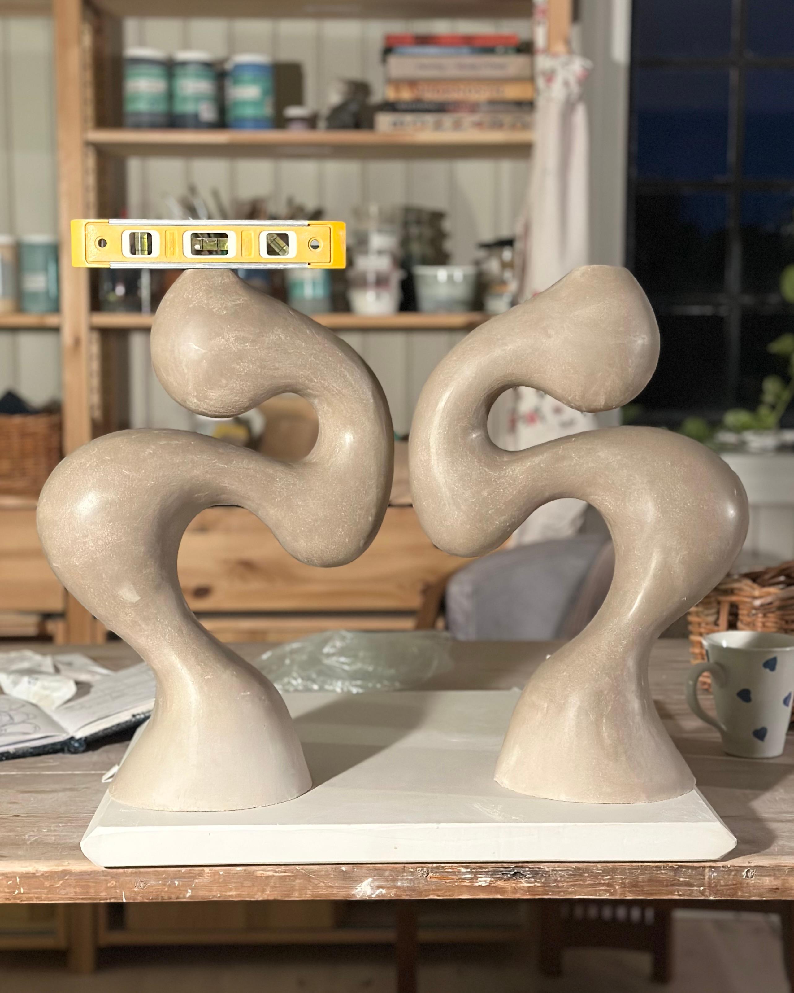 Lámparas gemelas hechas a mano por el artista noruego Jossolini en Nuevo estado para la venta en Oslo, NO