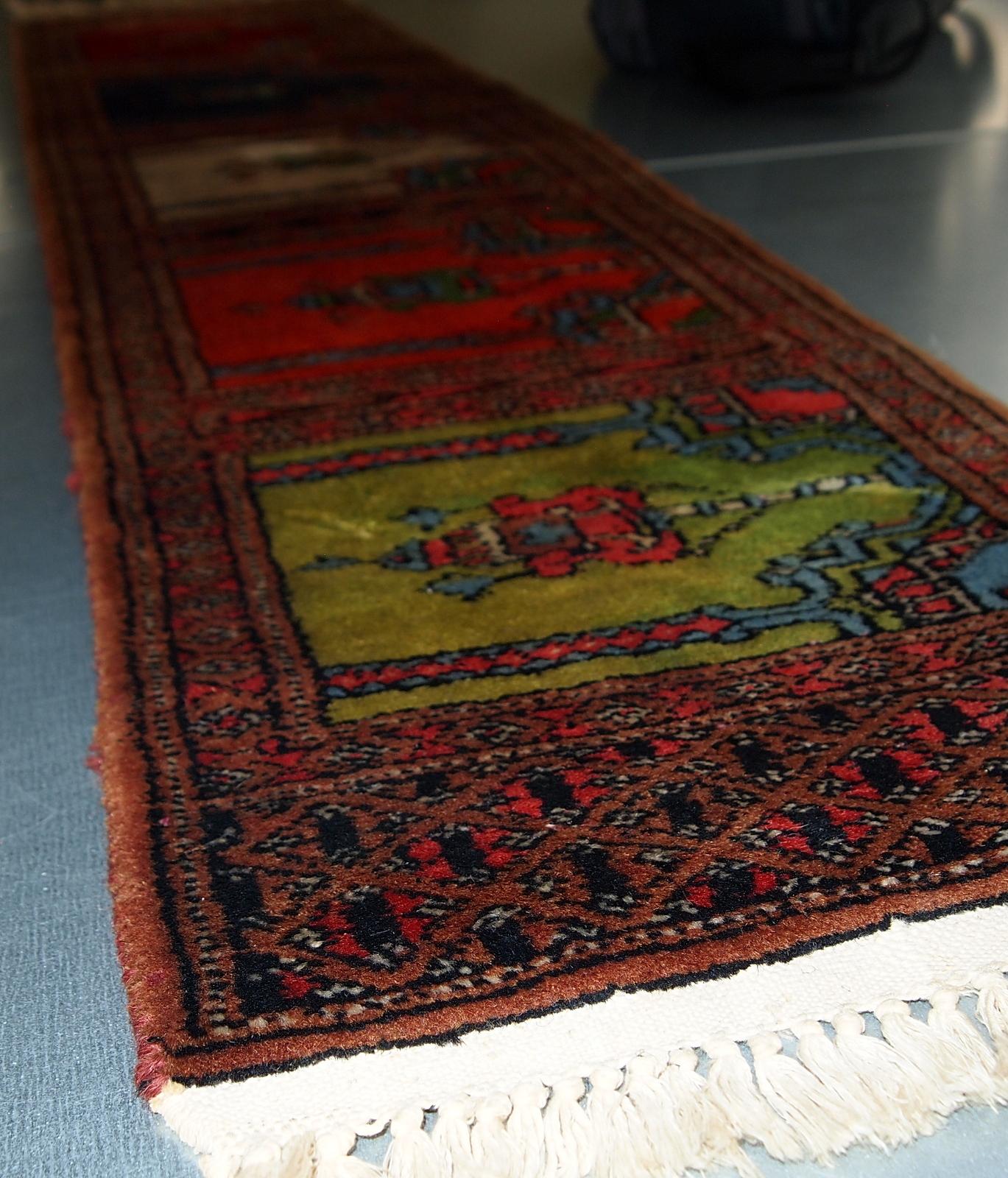 Late 20th Century Handmade Uzbek Bukhara Prayer Rug, 1970s, 1C637