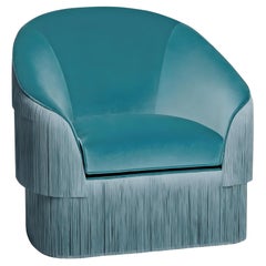 Handmade Velvet Armchair by Munna Design Studio, Modern Style