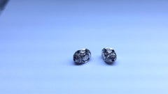 Handmade Vintage 925 Sterling Silver polki diamond Spacer Beads antique cut diam
