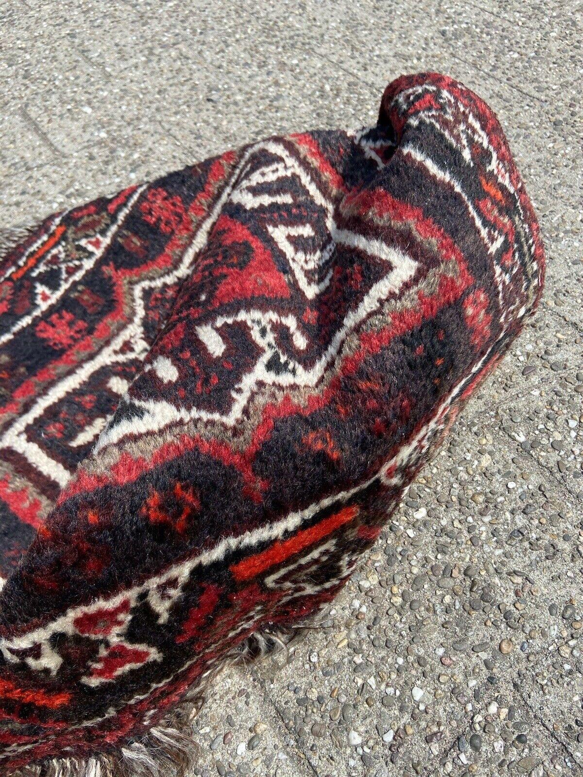 Mid-20th Century Handmade Vintage Afghan Baluch Collectible Bagface 2.1' x 2.2', 1950s - 1S22 For Sale