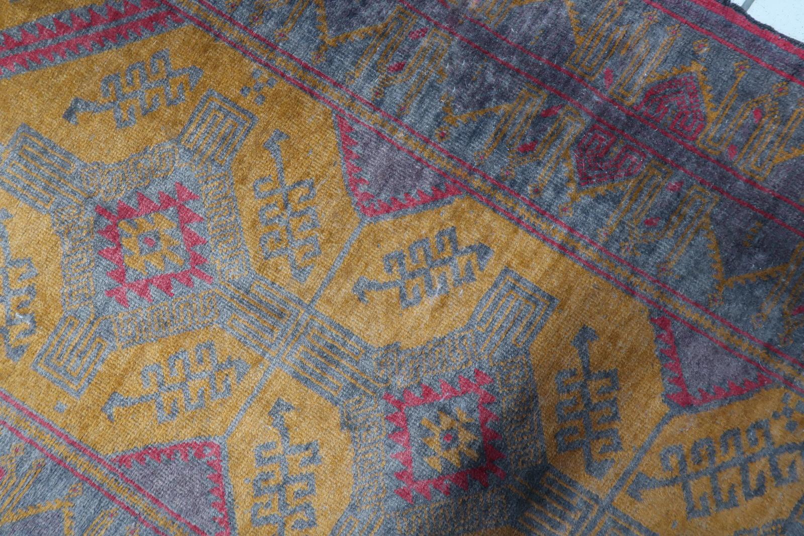 Handgefertigter afghanischer Belutsch-Teppich aus den 1950er Jahren, 1C1069 (Mitte des 20. Jahrhunderts) im Angebot
