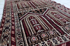 Handmade Vintage Afghan Baluch Rug, 1970s, 1C863
