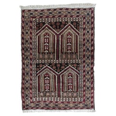 Handmade Vintage Afghan Baluch Rug, 1970s, 1C863