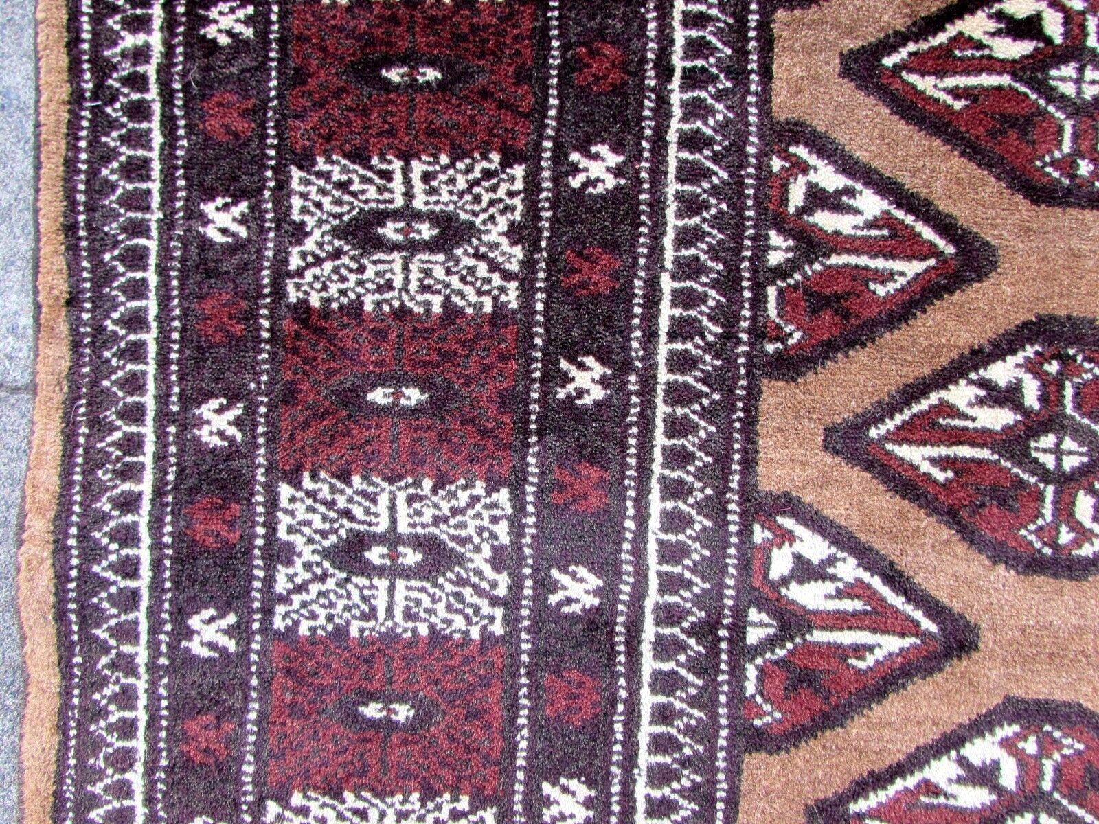 Wool Handmade Vintage Afghan Baluch Rug, 1970s, 1Q0002