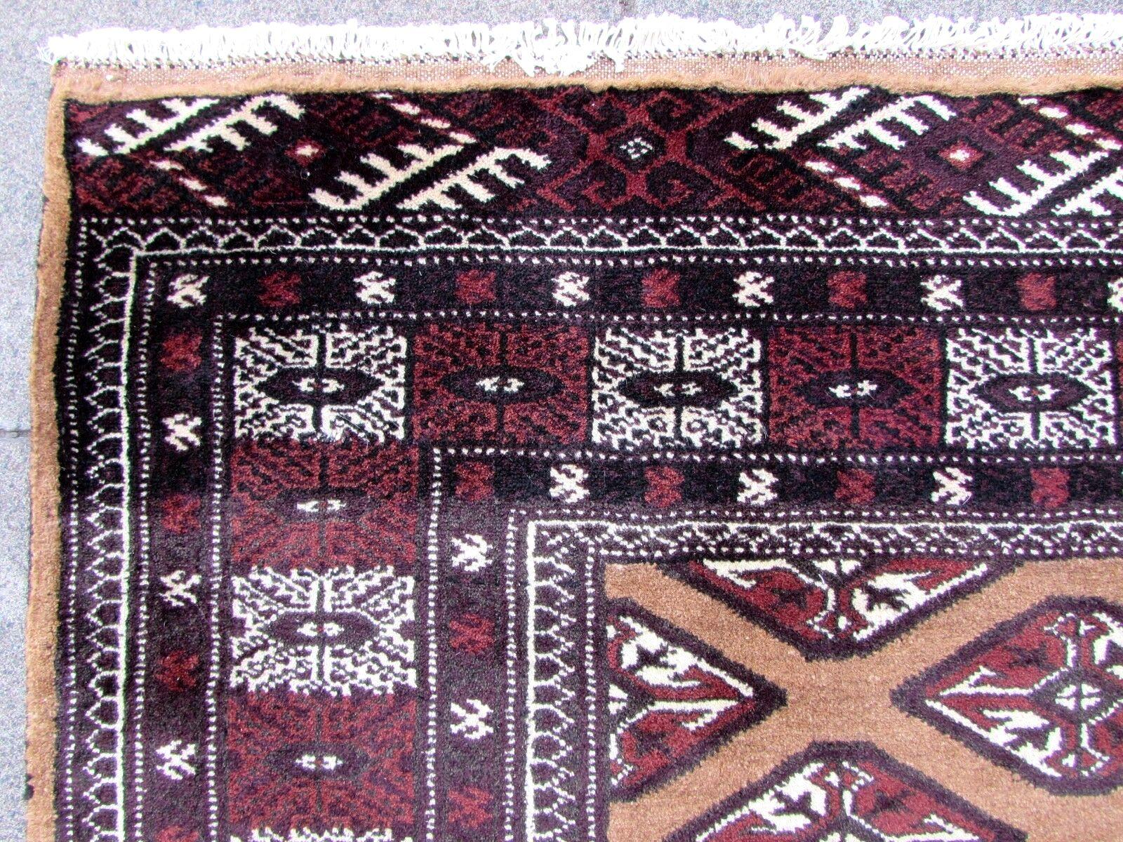 Handmade Vintage Afghan Baluch Rug, 1970s, 1Q0002 3