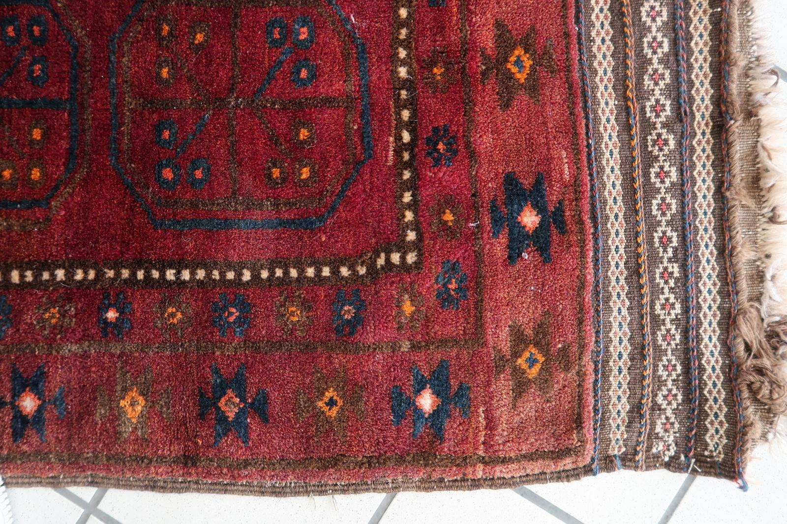Tappeto afgano d'epoca Baluch fatto a mano 2' x 3,5' 1950 - 1С1169 in vendita 4