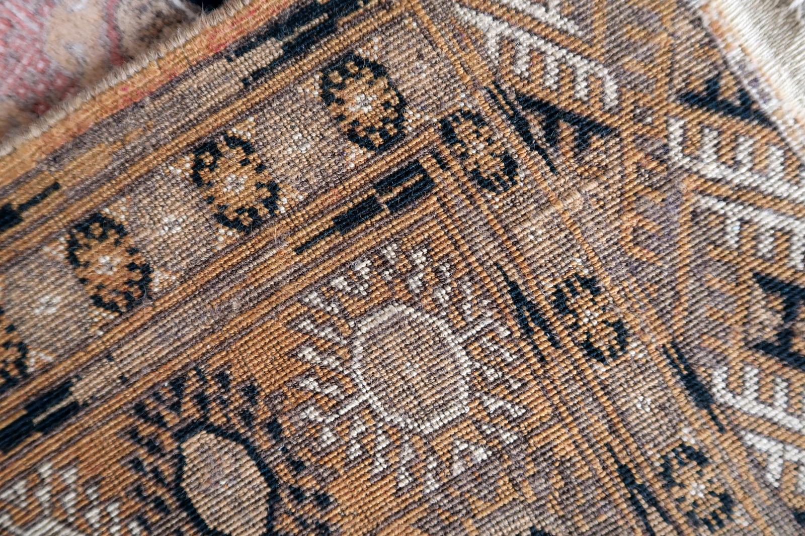 Tappeto afgano d'epoca Baluch fatto a mano 4,1' x 6,5' 1960 - 1С1172 in vendita 7