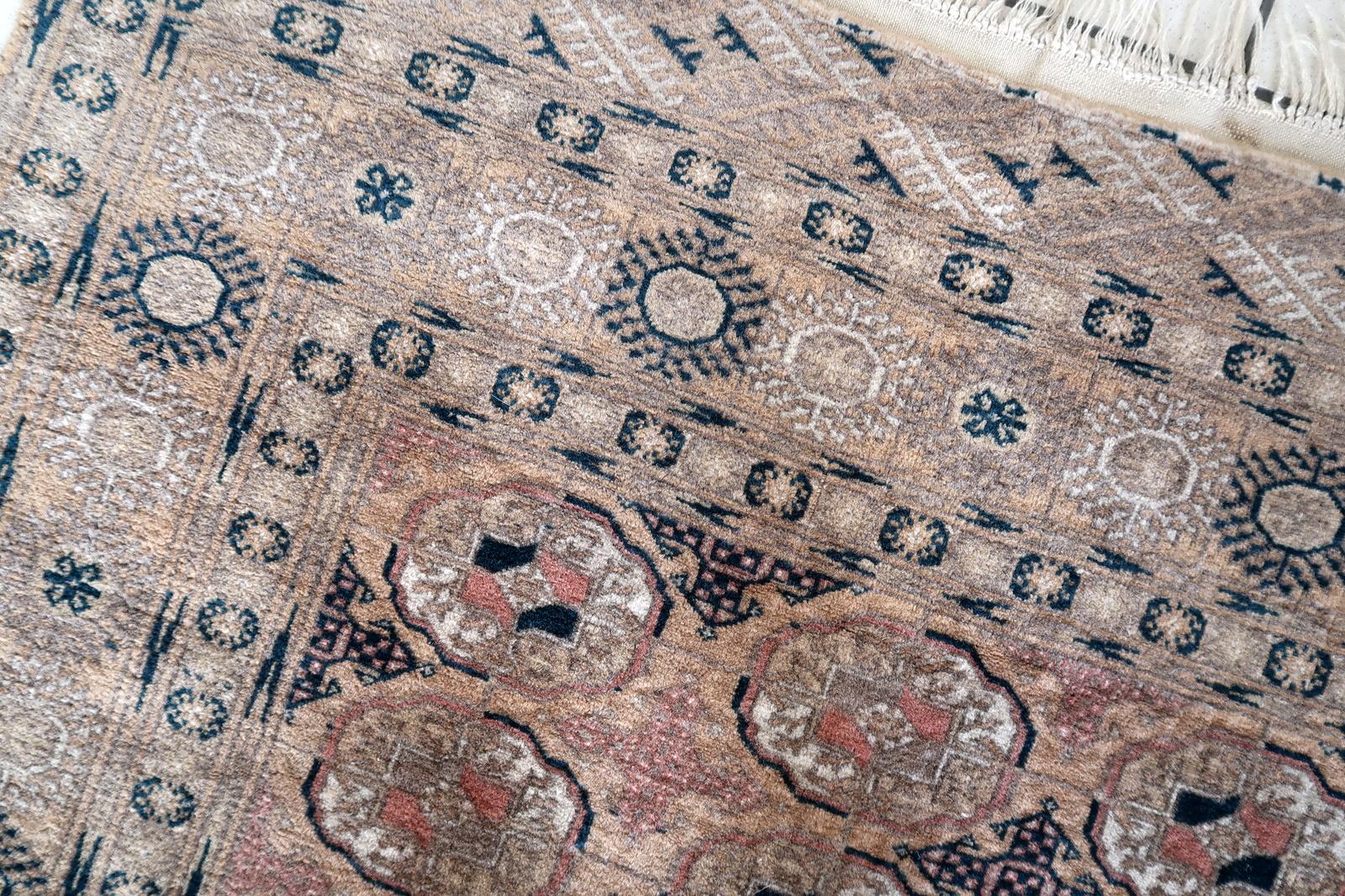 Annodato a mano Tappeto afgano d'epoca Baluch fatto a mano 4,1' x 6,5' 1960 - 1С1172 in vendita
