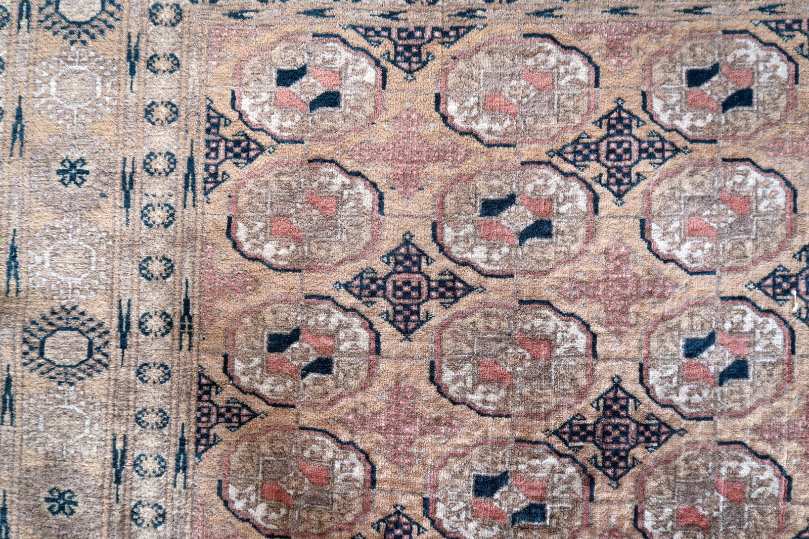 Lana Tappeto afgano d'epoca Baluch fatto a mano 4,1' x 6,5' 1960 - 1С1172 in vendita