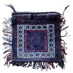 Handmade Vintage Afghan Baluch Salt Bag, 1940s, 1C951