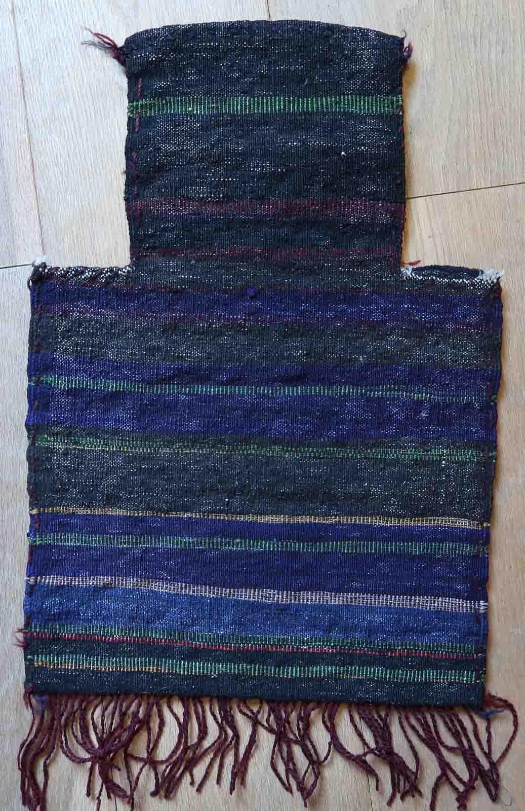 Handmade Vintage Afghan Baluch Salt Bag, 1970s, 1C949 For Sale 3