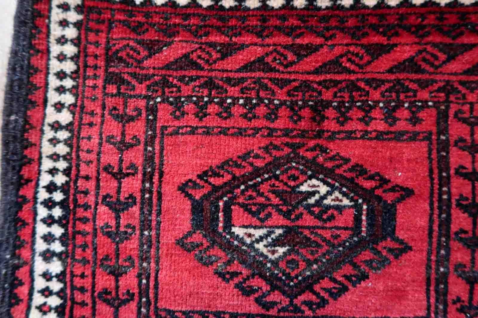 Wool Handmade Vintage Afghan Baluch Salt Bag, 1970s, 1C950 For Sale