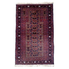 Tapis vintage afghan de style baluch, fait à la main, années 1970, 1C1059