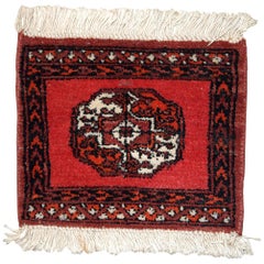 Handmade Vintage Afghan Ersari Mat, 1970s, 1C633