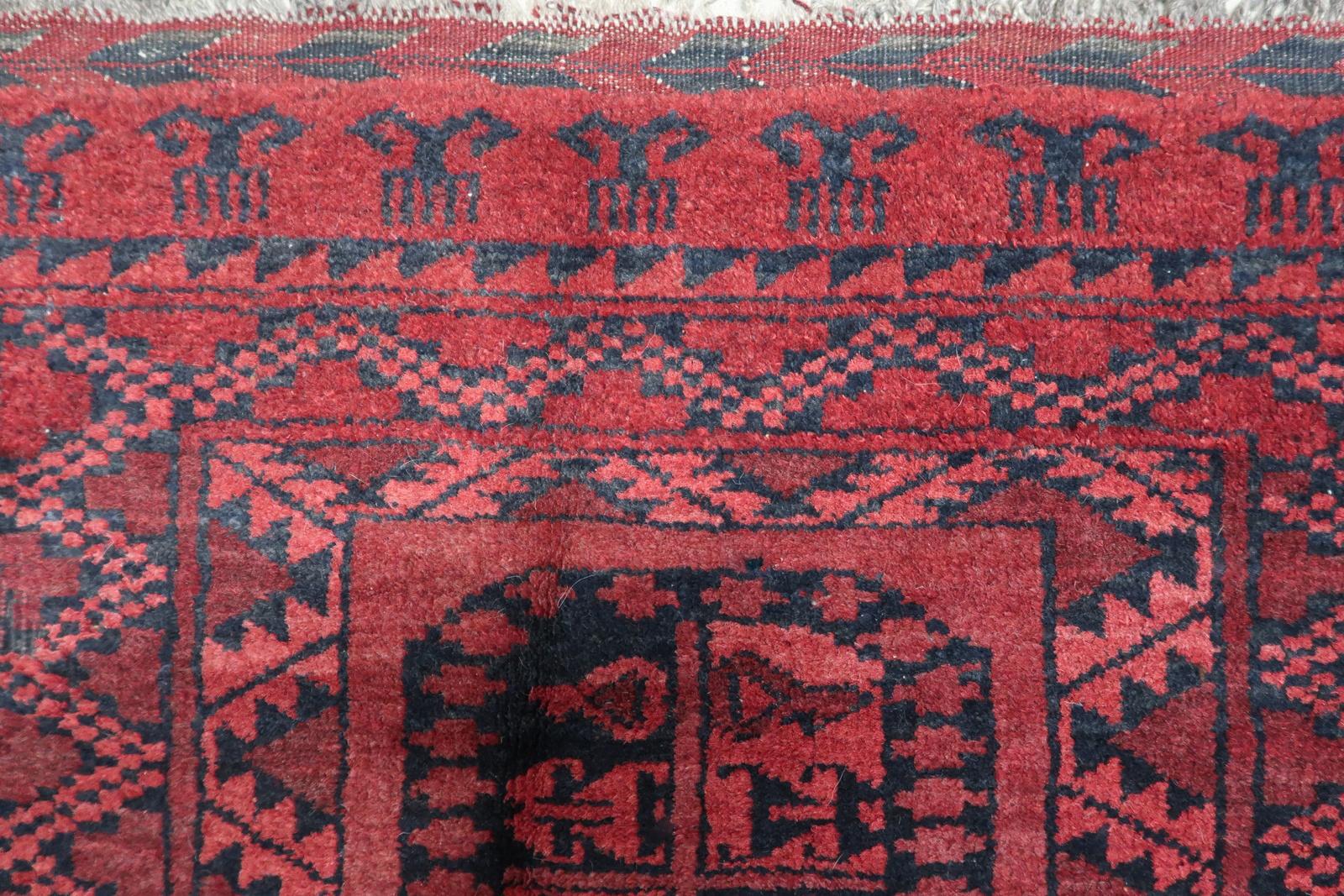 Chinese Handmade Vintage Afghan Ersari Rug 1940s - 1C1078 For Sale