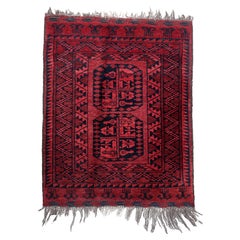 Handmade Vintage Afghan Ersari Rug 1940s - 1C1078