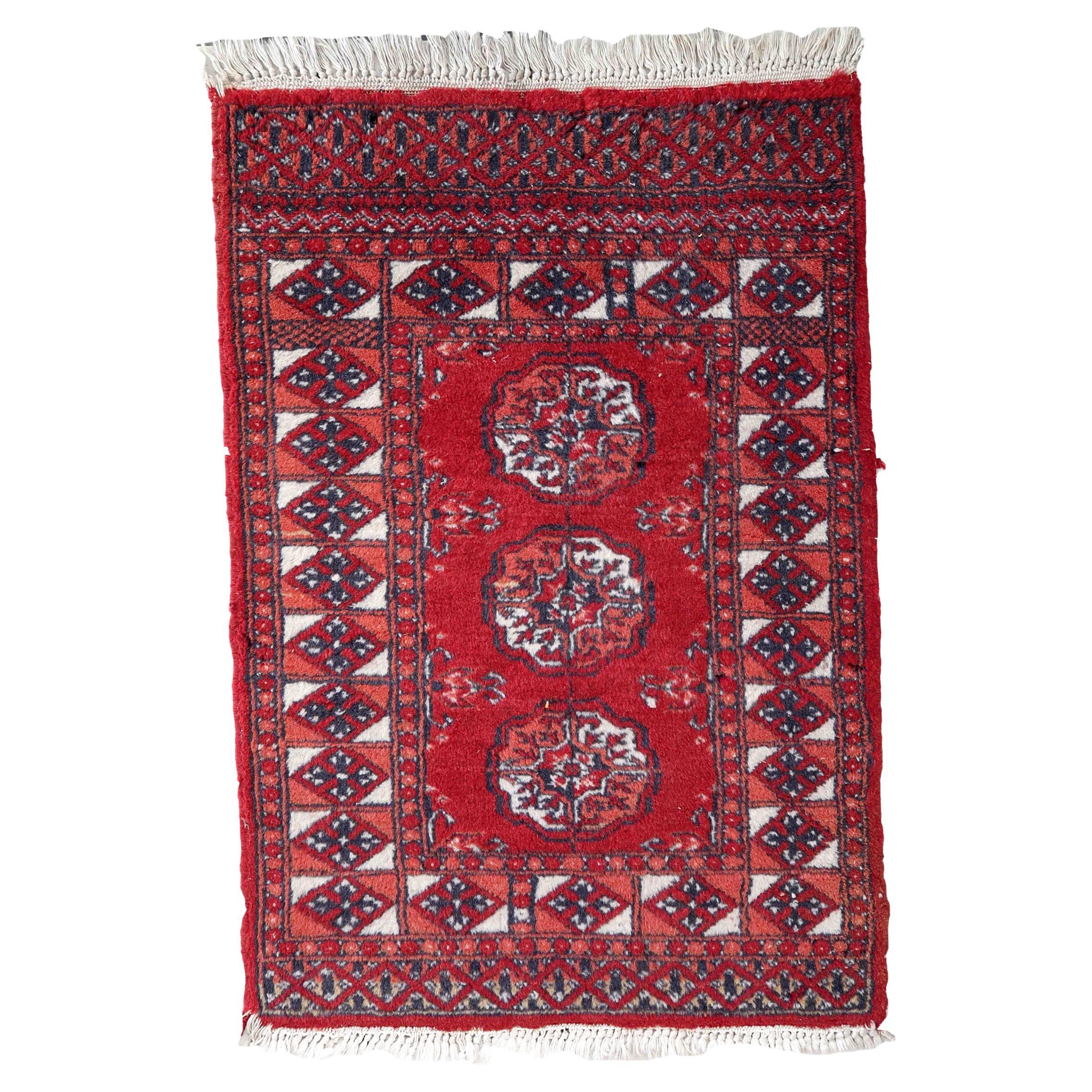 Handmade Vintage Afghan Ersari Rug, 1970s, 1C845
