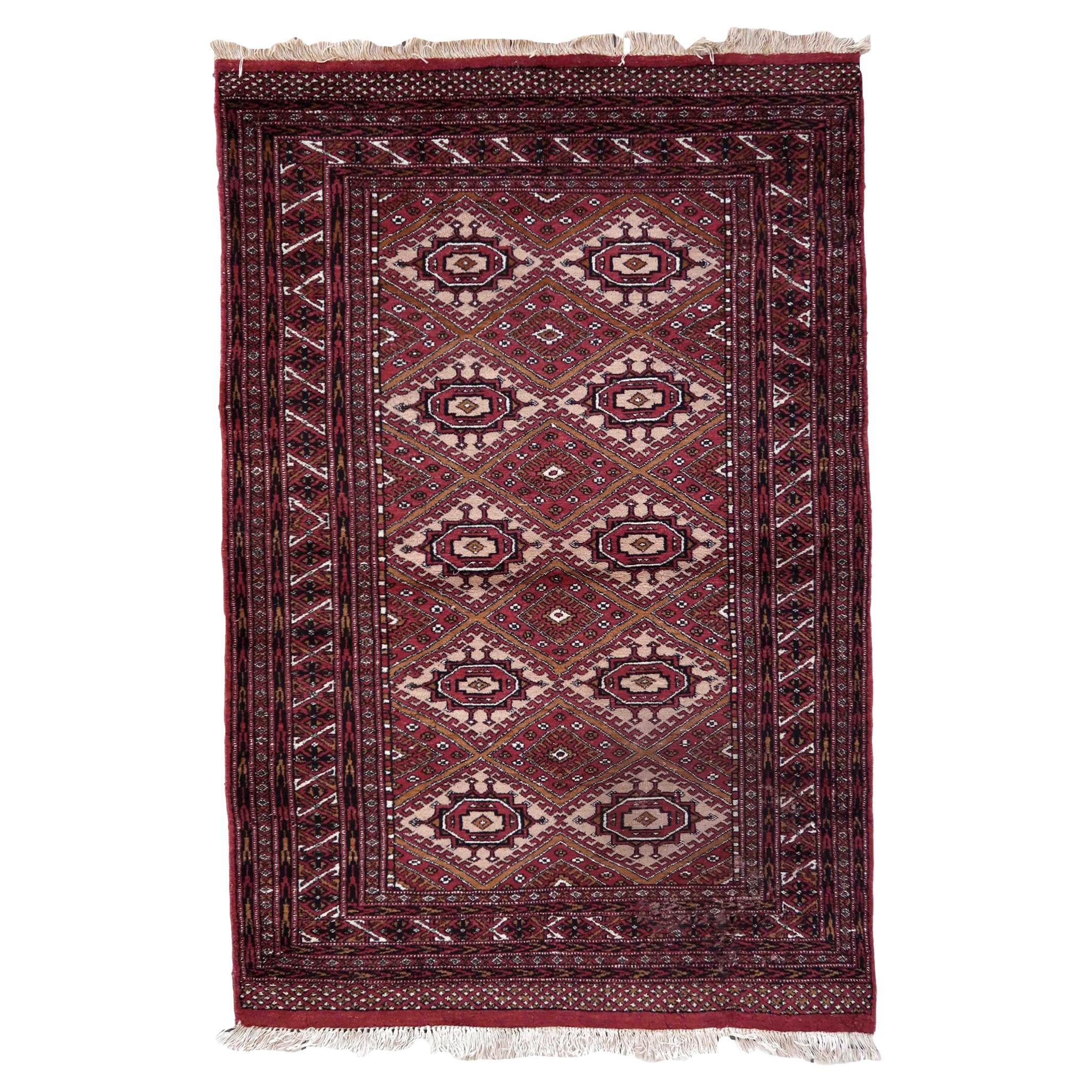 Handmade Vintage Afghan Ersari Rug, 1970s, 1C846