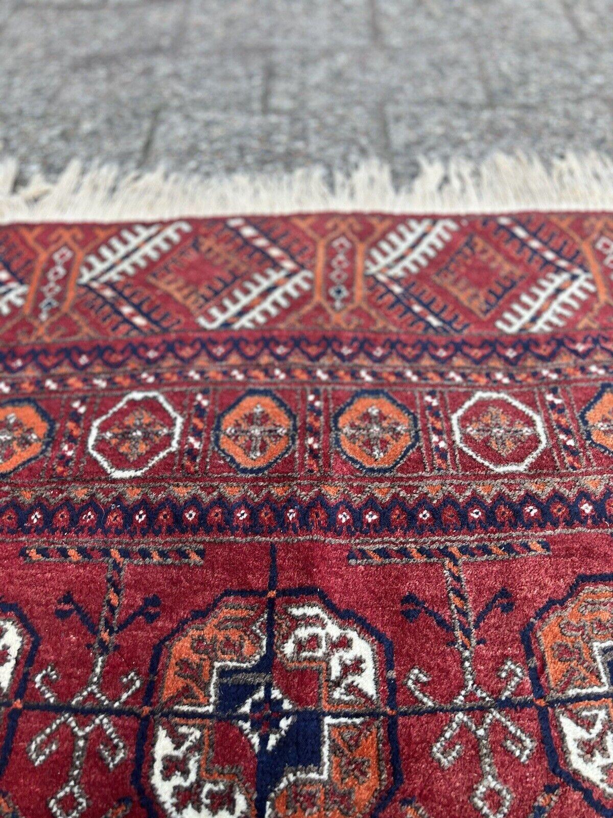 Handgefertigter afghanischer Ersari-Teppich 3,2' x 4,6', 1970er Jahre - 1S33 (Ende des 20. Jahrhunderts) im Angebot