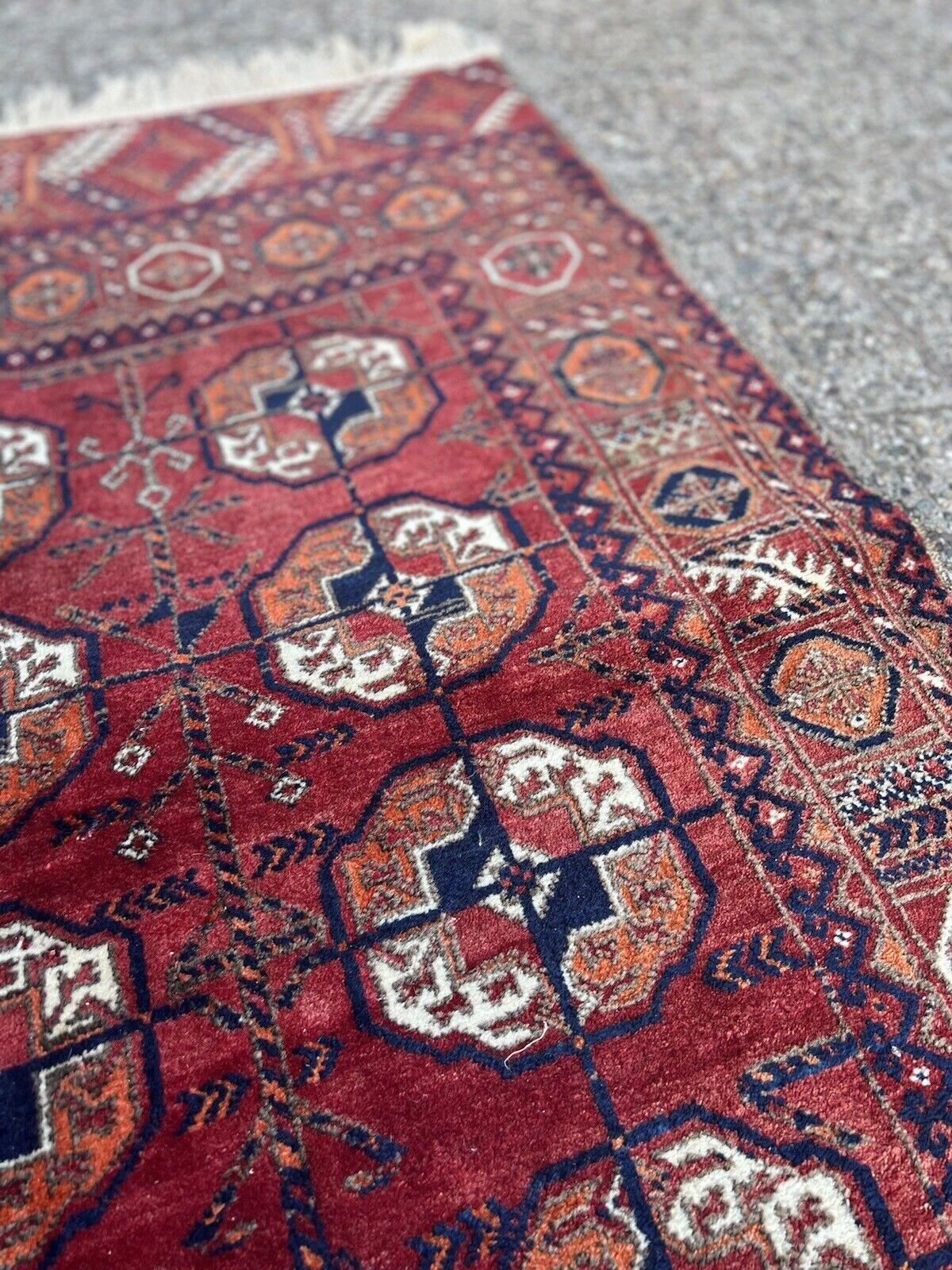 Handgefertigter afghanischer Ersari-Teppich 3,2' x 4,6', 1970er Jahre - 1S33 (Wolle) im Angebot