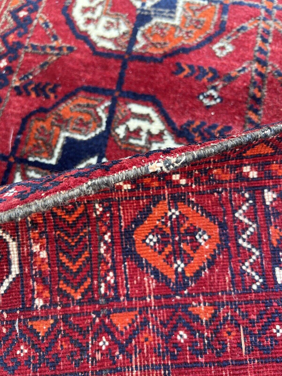 Handmade Vintage Afghan Ersari Rug 3.2' x 4.6', 1970s - 1S33 For Sale 3