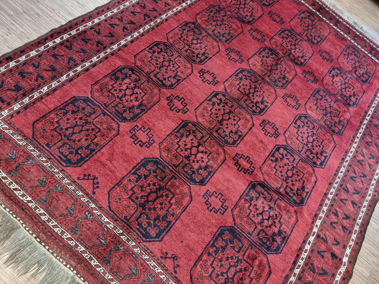 Handgefertigter afghanischer Ersari-Teppich 8' x 11', 1960er Jahre - 1D125 im Angebot 6