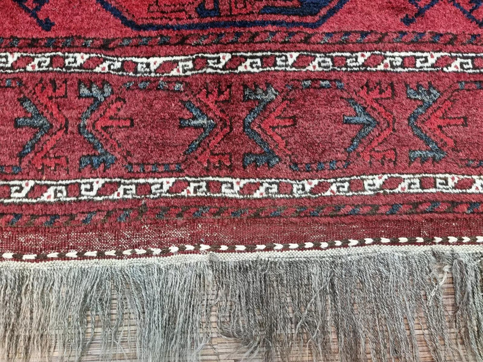 Handgefertigter afghanischer Ersari-Teppich 8' x 11', 1960er Jahre - 1D125 (Handgeknüpft) im Angebot