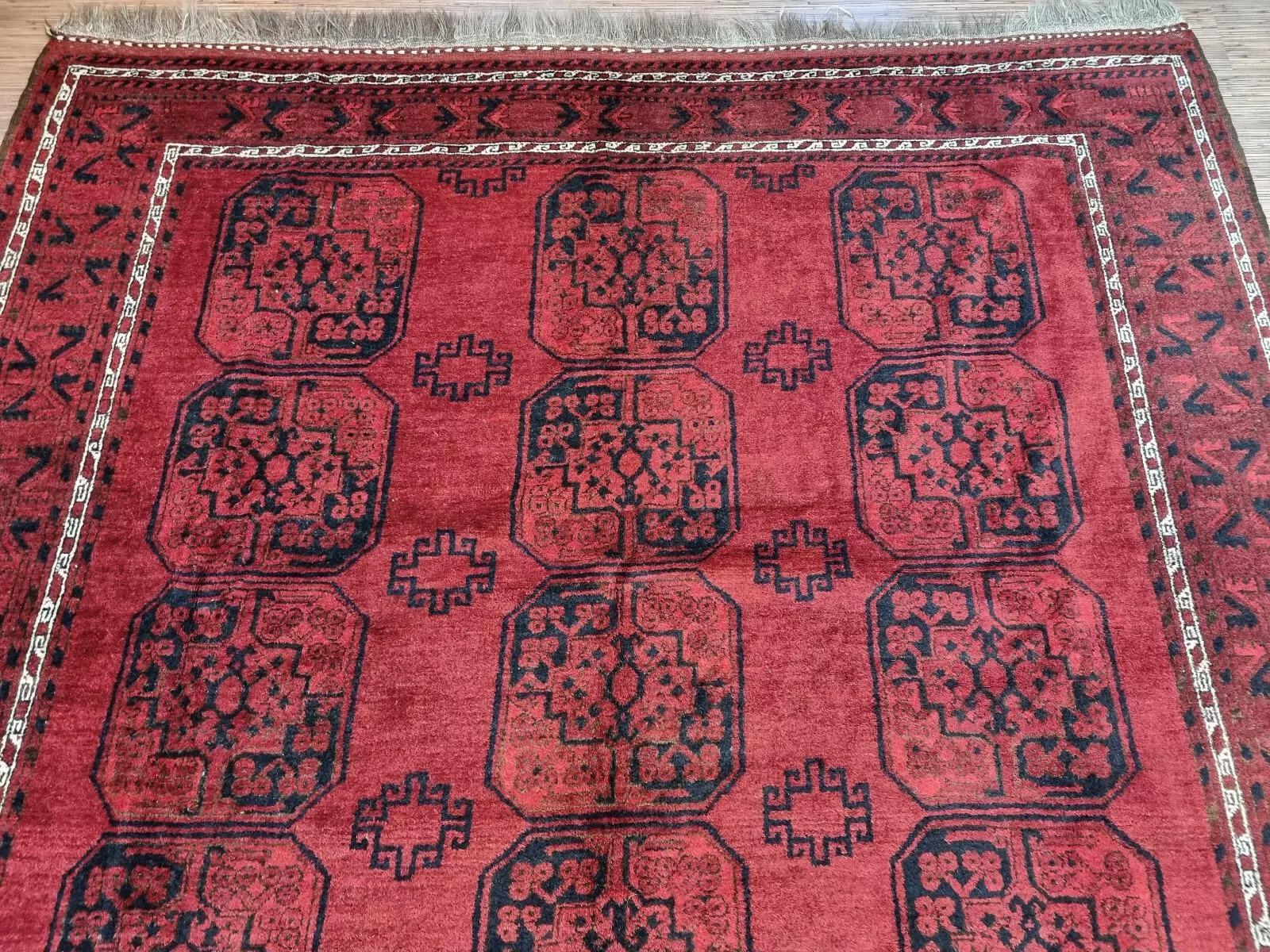 Handgefertigter afghanischer Ersari-Teppich 8' x 11', 1960er Jahre - 1D125 im Angebot 2