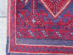 Handmade Vintage Afghan Ersari Runner, 1970s, 1Q0019
