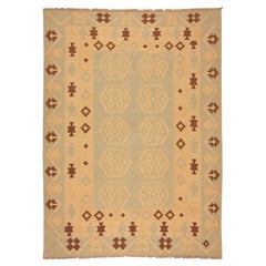 Handmade Vintage Afghan Flatweave Kilim 5.8
 x 7.9
, 1980s - 1T10