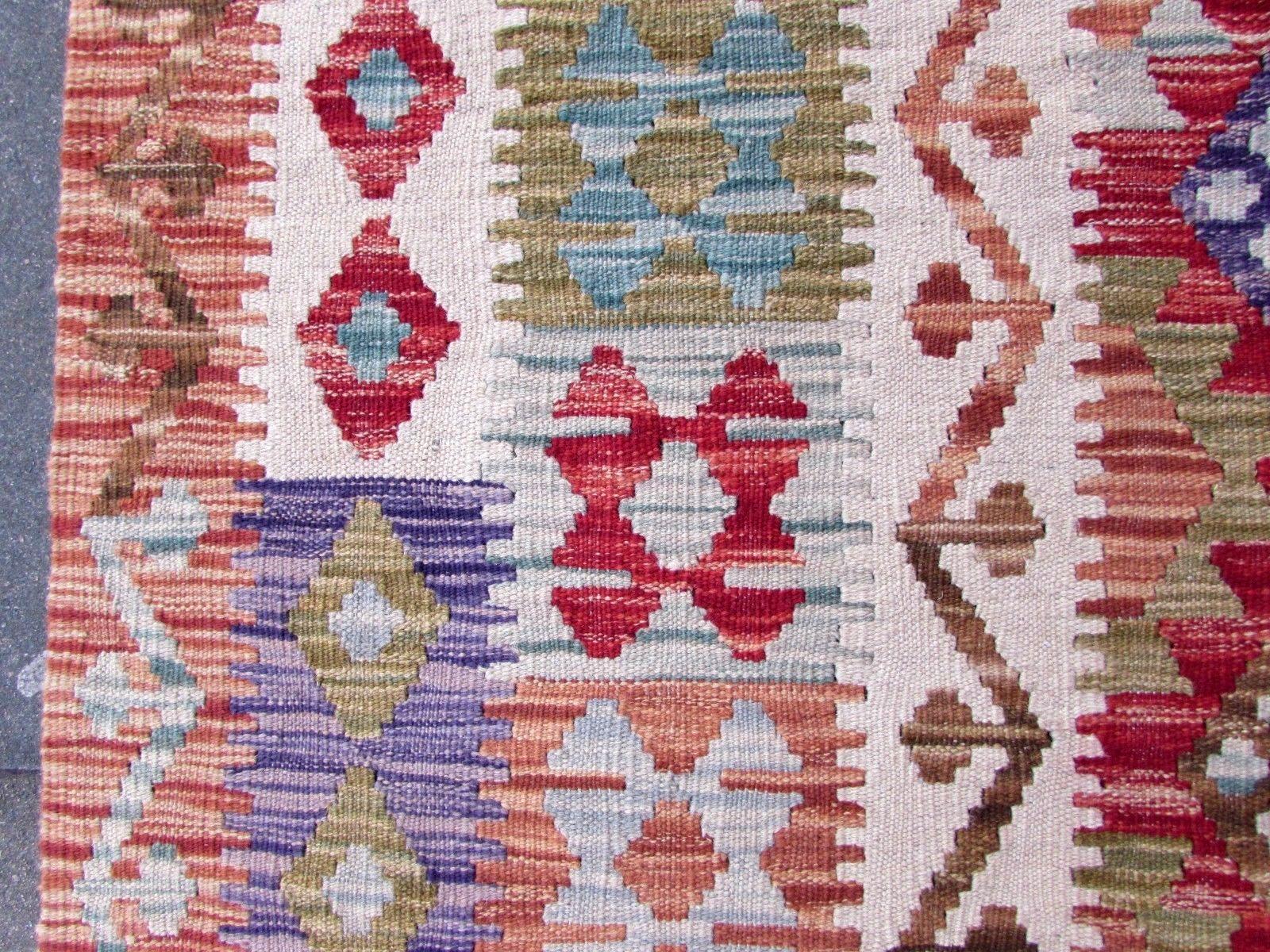 Handmade Vintage Afghan Kilim, 1970s, 1Q0259 4