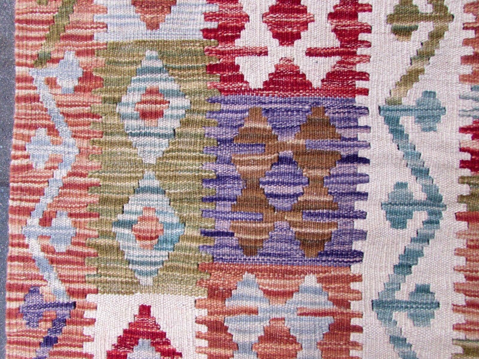 Handmade Vintage Afghan Kilim, 1970s, 1Q0259 5