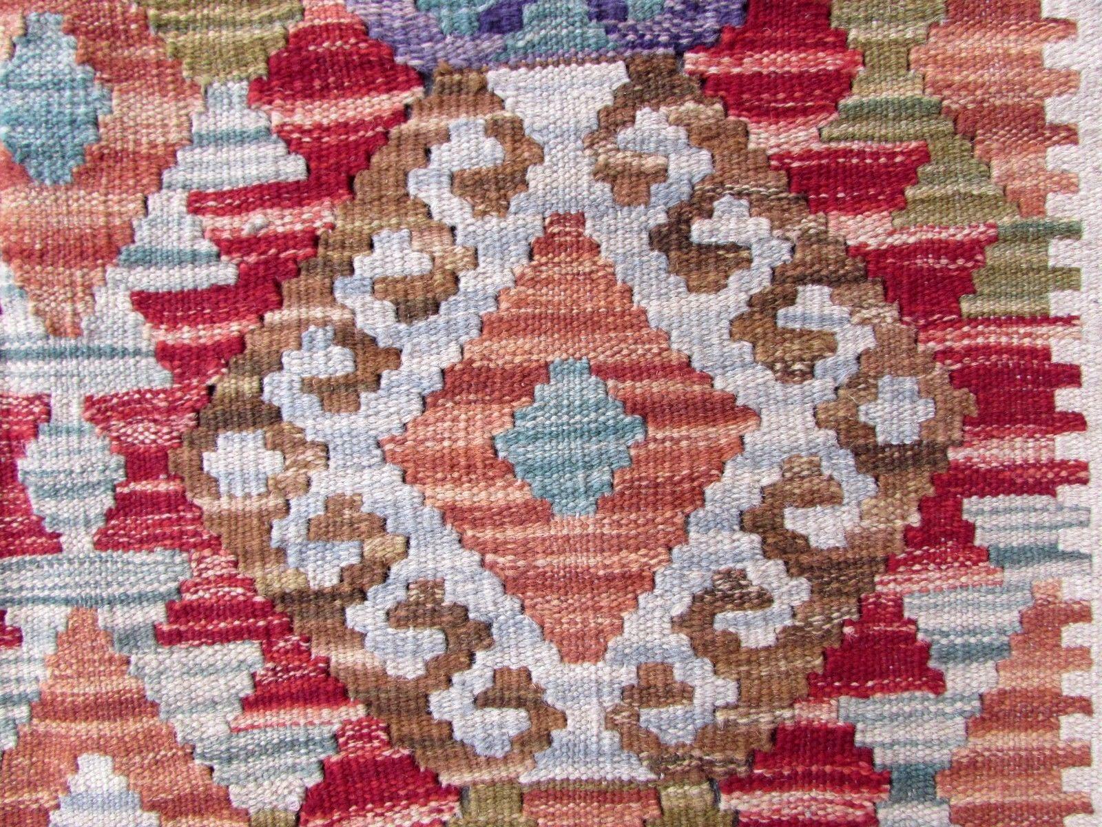 Handmade Vintage Afghan Kilim, 1970s, 1Q0259 2