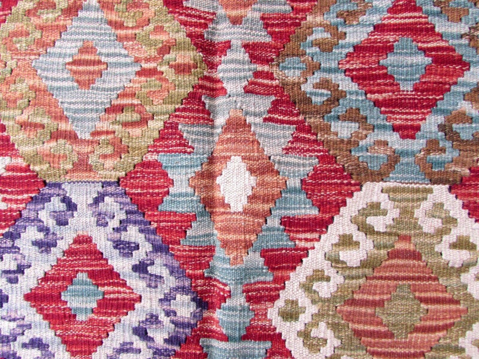 Handmade Vintage Afghan Kilim, 1970s, 1Q0259 3