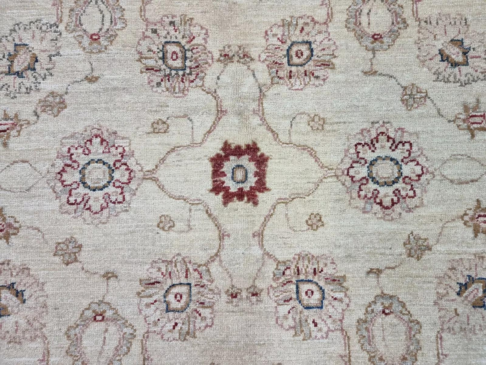 Fine XX secolo Tappeto ZIGLER afgano d'epoca fatto a mano 4,6' x 6,6' anni '80 - 1D154 in vendita