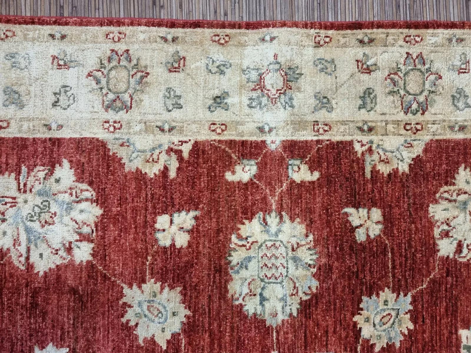 Handgefertigter afghanischer ZIGLER-Teppich 4,9' x 6,6' 1980er Jahre - 1D156 im Angebot 6
