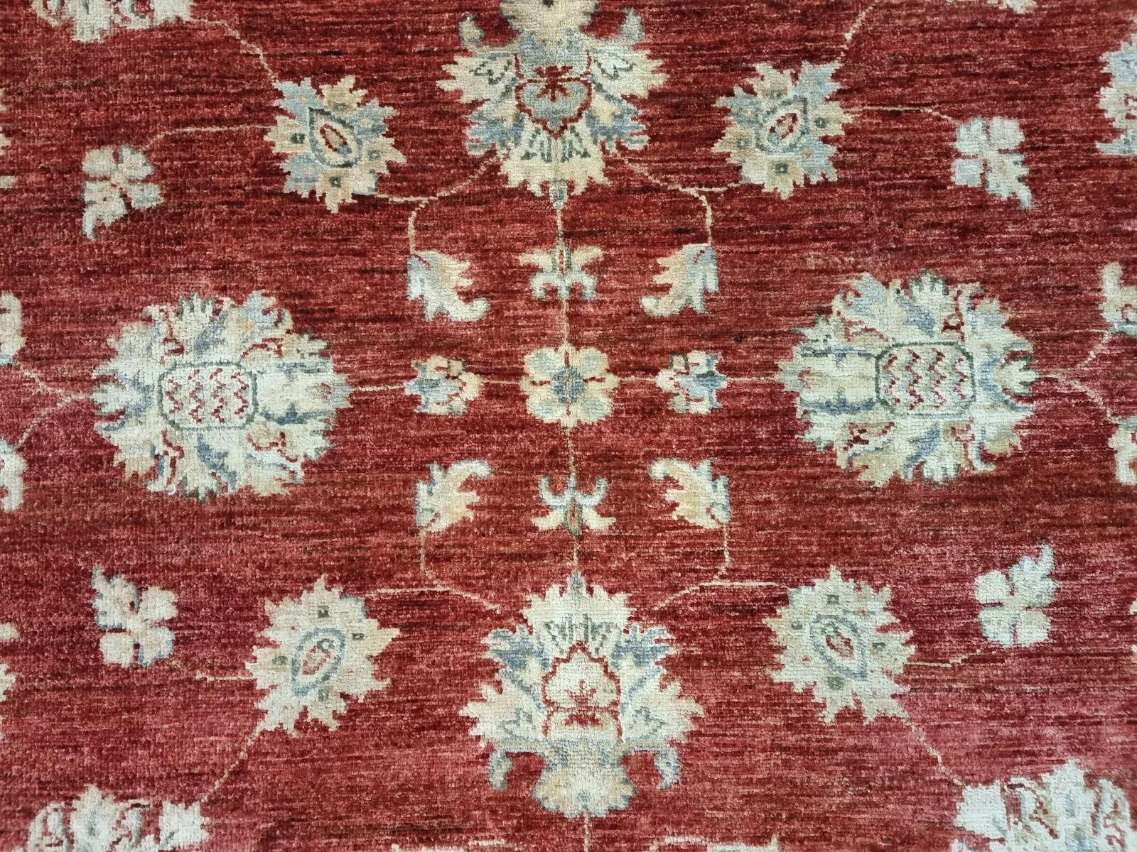 Handgefertigter afghanischer ZIGLER-Teppich 4,9' x 6,6' 1980er Jahre - 1D156 (Ende des 20. Jahrhunderts) im Angebot