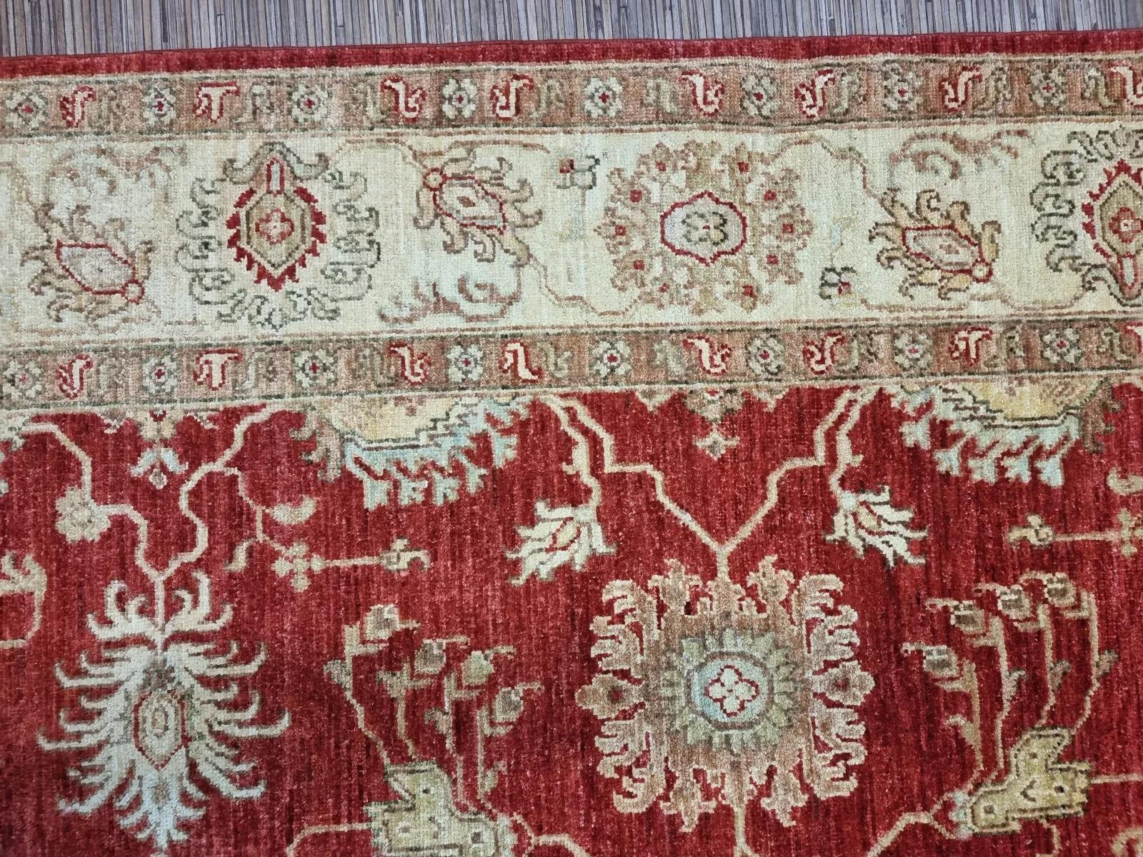 Tappeto ZIGLER afgano d'epoca fatto a mano 5,6' x 7,9' anni '80 - 1D158 in vendita 5