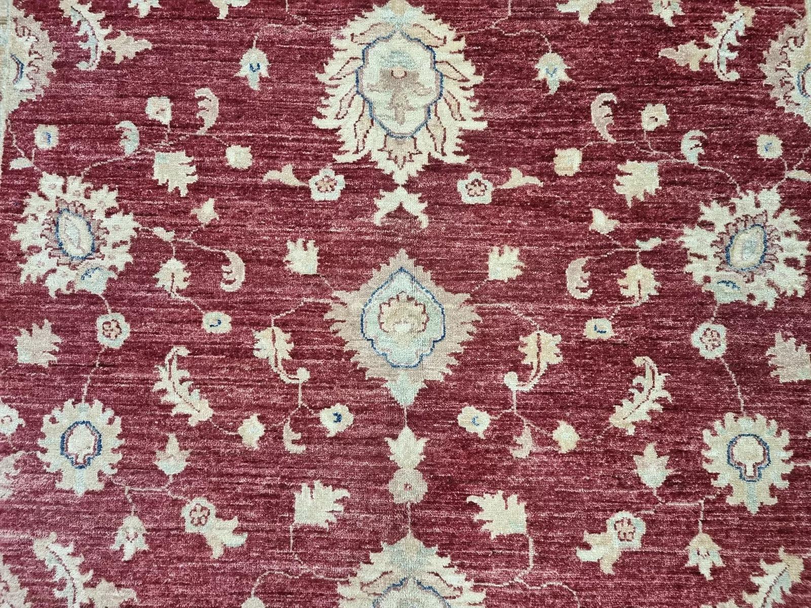 Fine XX secolo Tappeto ZIGLER afgano d'epoca fatto a mano 5,6' x 7,9' anni '80 - 1D159 in vendita