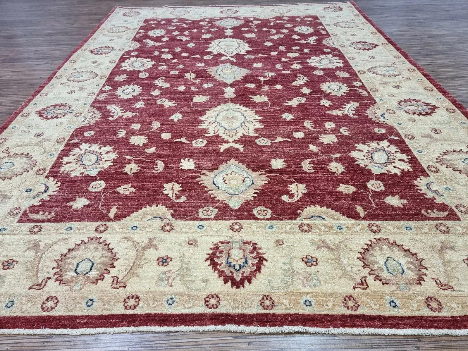 Tappeto ZIGLER afgano d'epoca fatto a mano 5,6' x 7,9' anni '80 - 1D159 in vendita 2