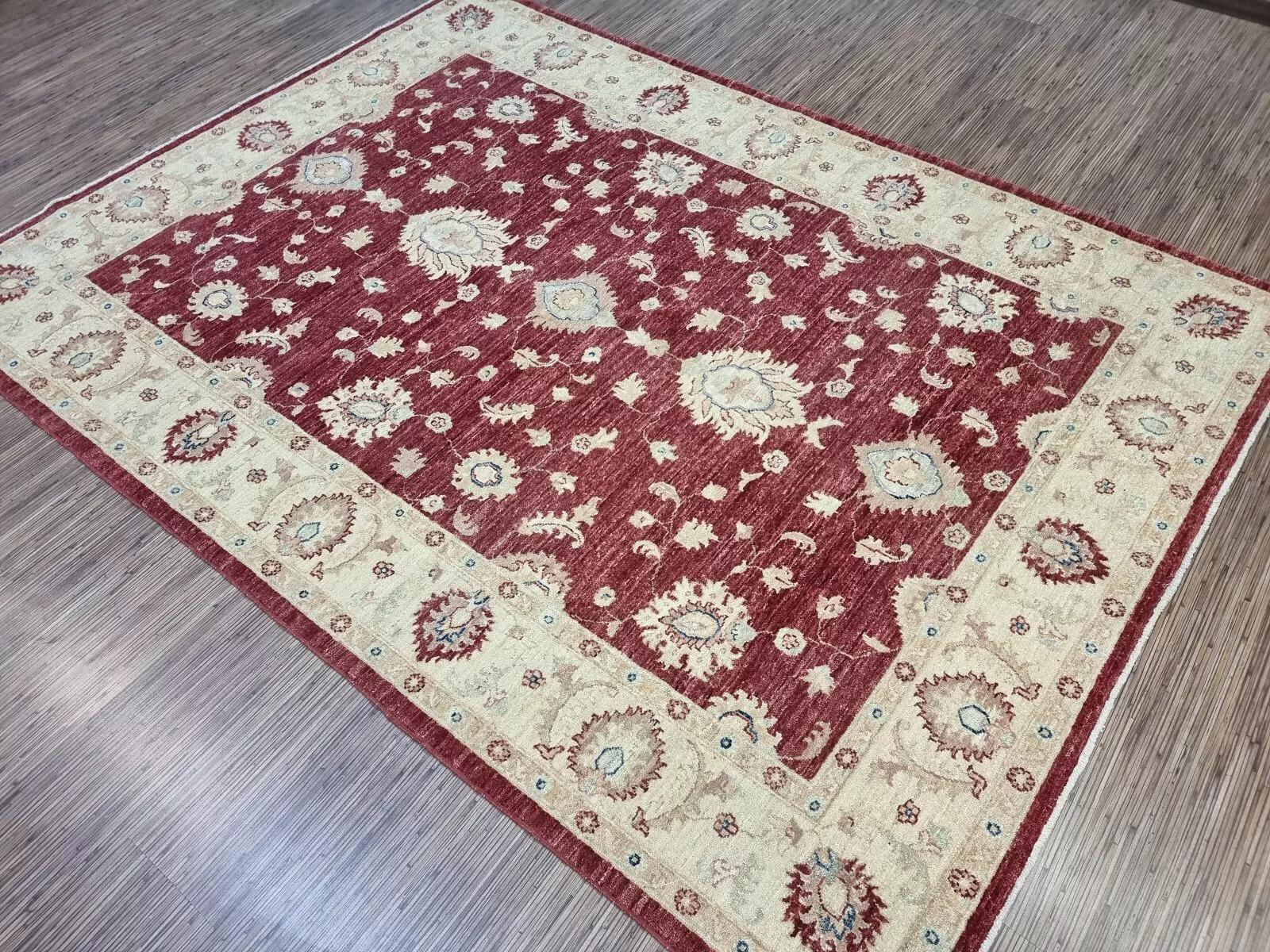 Tappeto ZIGLER afgano d'epoca fatto a mano 5,6' x 7,9' anni '80 - 1D159 in vendita 3