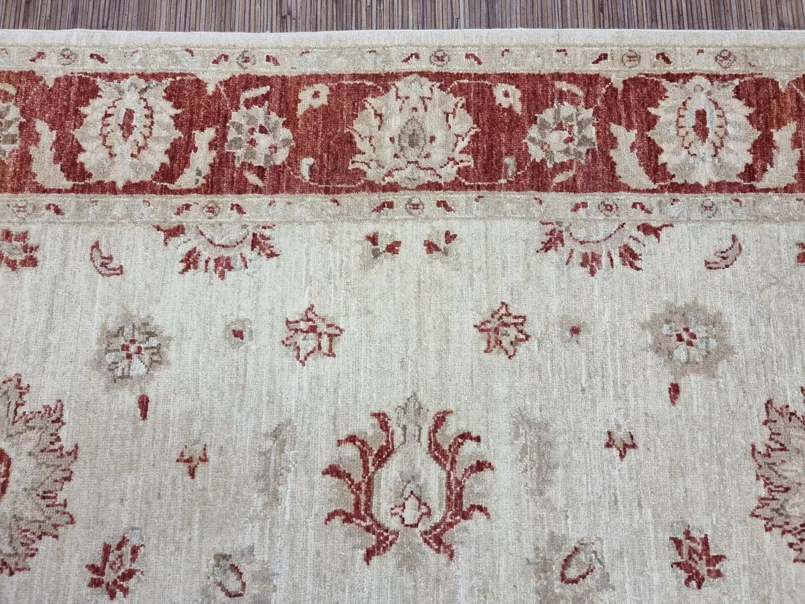 Handgefertigter afghanischer ZIGLER-Teppich 5,6' x 7,9' 1980er Jahre - 1D160 im Angebot 5